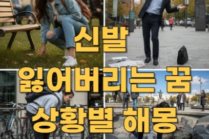 신발 잃어 버리는 꿈 해몽 총정리: 상황별 풀이와 심리적 의미